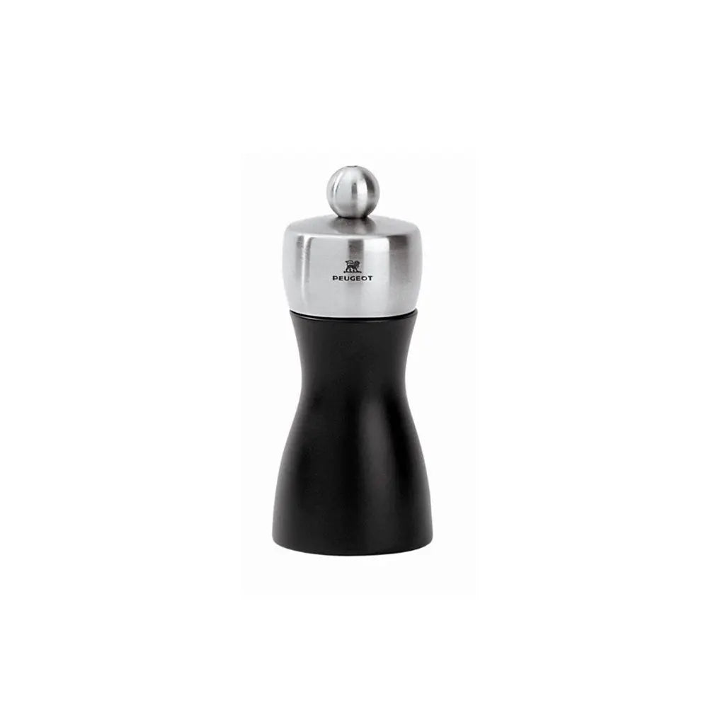 Peugeot Fidji Stainless Steel Pepper Mill Matt Black - 12cm
