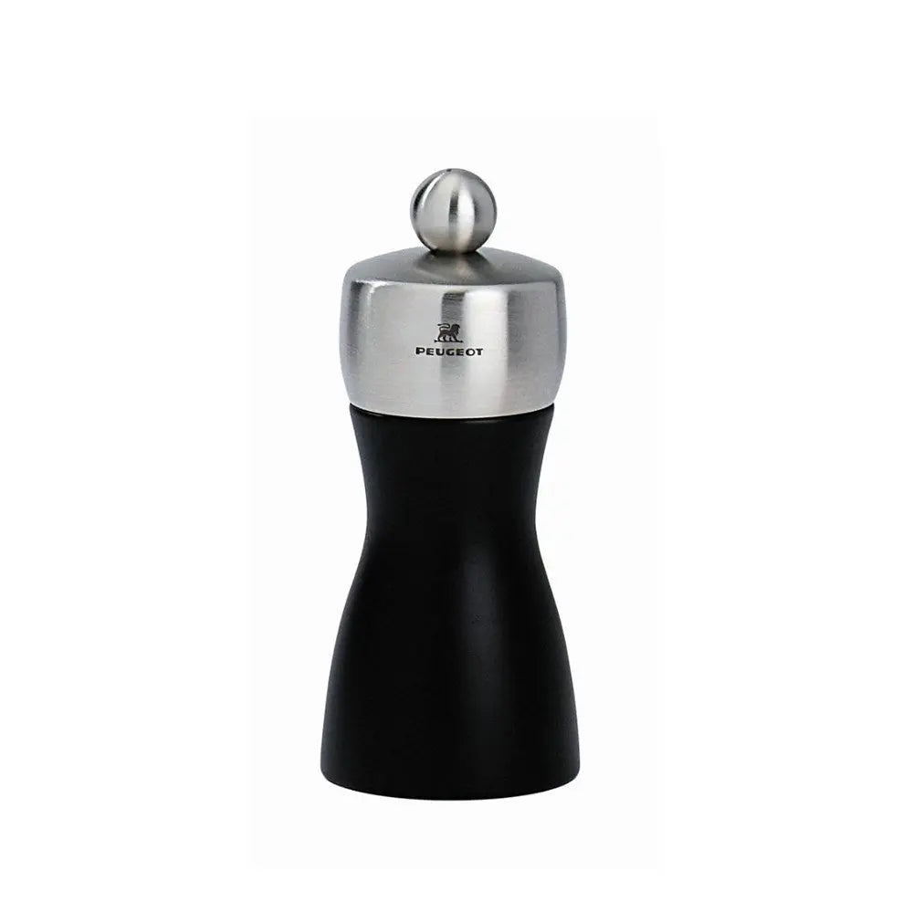 Peugeot Fidji Stainless Steel Salt Mill Matt Black - 12cm