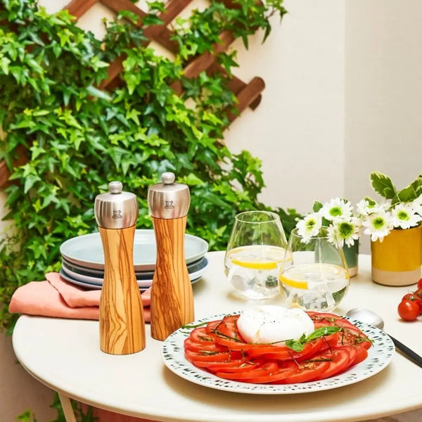 Peugeot Fidji Olivewood Salt and Pepper Mill Set - 15cm