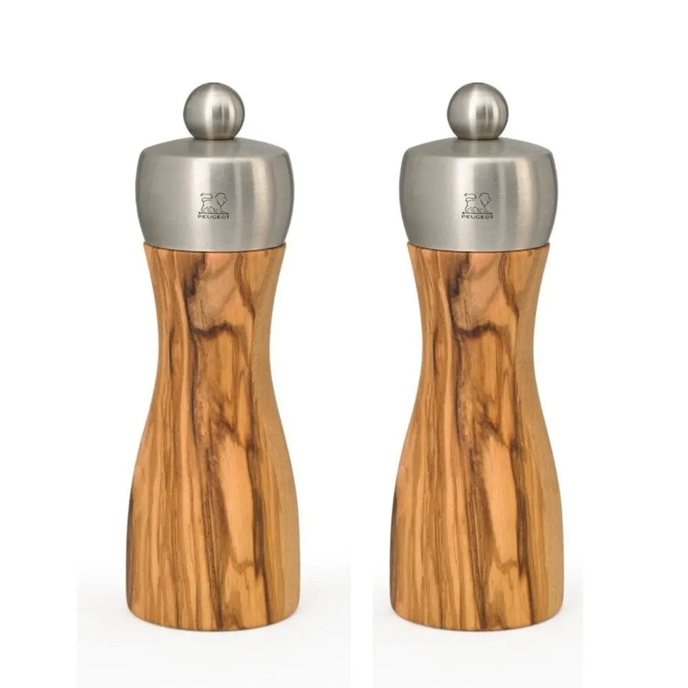 Peugeot Fidji Olivewood Salt and Pepper Mill Set - 15cm