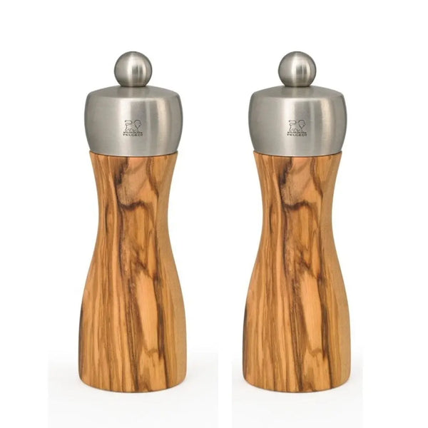 Peugeot Fidji Olivewood Salt and Pepper Mill Set - 15cm