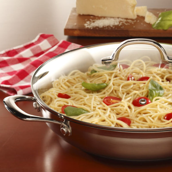 Swiss Diamond Premium Steel Saute Pan with Lid - 32cm / 4.8L Swiss Diamond