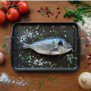 Valira Flat Roaster with Side Handles - 34cm Valira