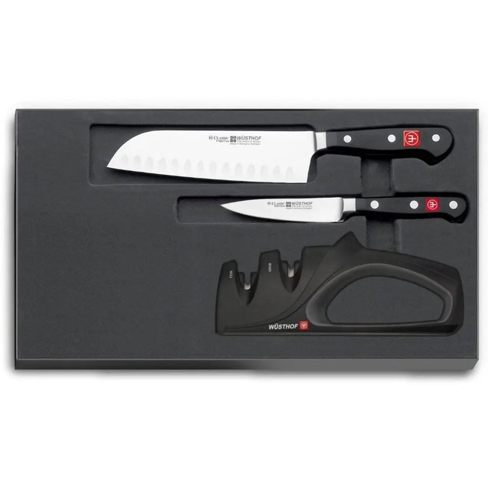 Wusthof Classic 2 Piece Knife Set with Sharpener