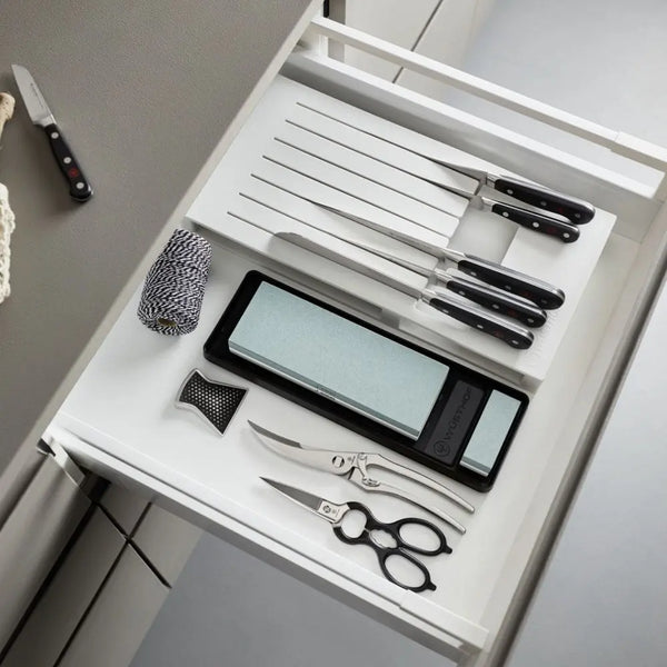 Wusthof In Drawer White Knife Organizer - 7 Slots Wusthof