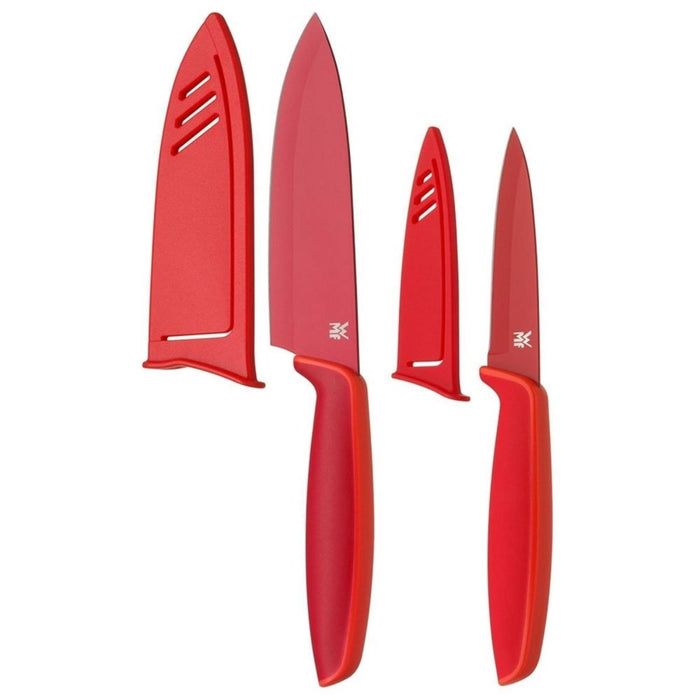 Knife set TOUCH, set of 2 pcs, red, WMF 