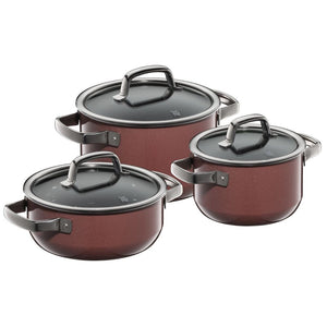 WMF Fusiontec Mineral Cookware Set in Rose Quartz - 3 Piece - 2 Colours WMF