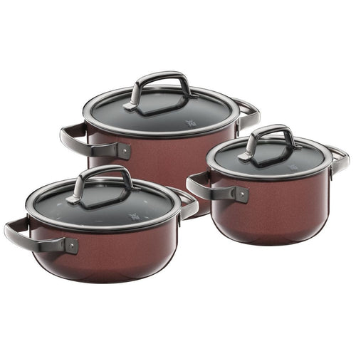 WMF Fusiontec Mineral Cookware Set in Rose Quartz - 3 Piece - 2 Colours WMF