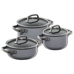 WMF Fusiontec Mineral Cookware Set in Rose Quartz - 3 Piece - 2 Colours WMF