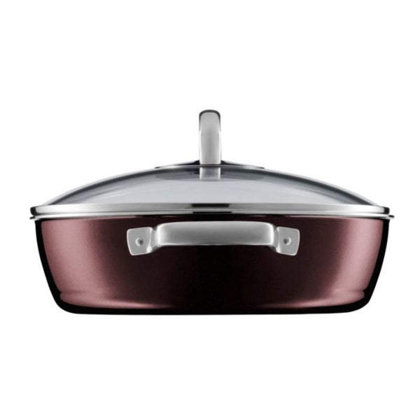 WMF Fusiontec Round Stew Pot in Rose Quartz with Lid - 28cm WMF