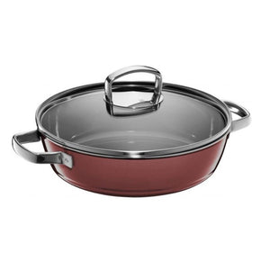 WMF Fusiontec Round Stew Pot in Rose Quartz with Lid - 28cm WMF