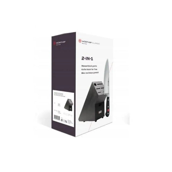 Wusthof Classic Cooks Knife 20cm with Dark Knife Block