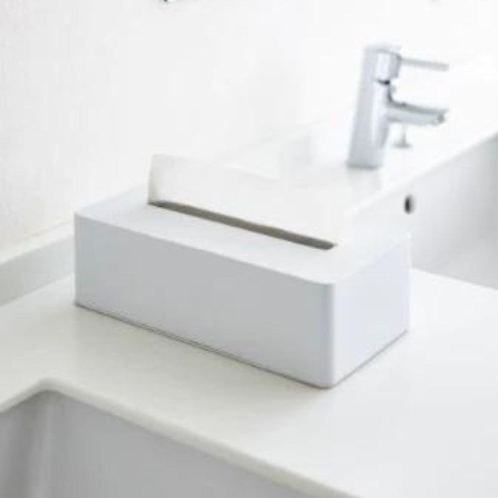 Yamazaki Tower Tissue Box Case - White