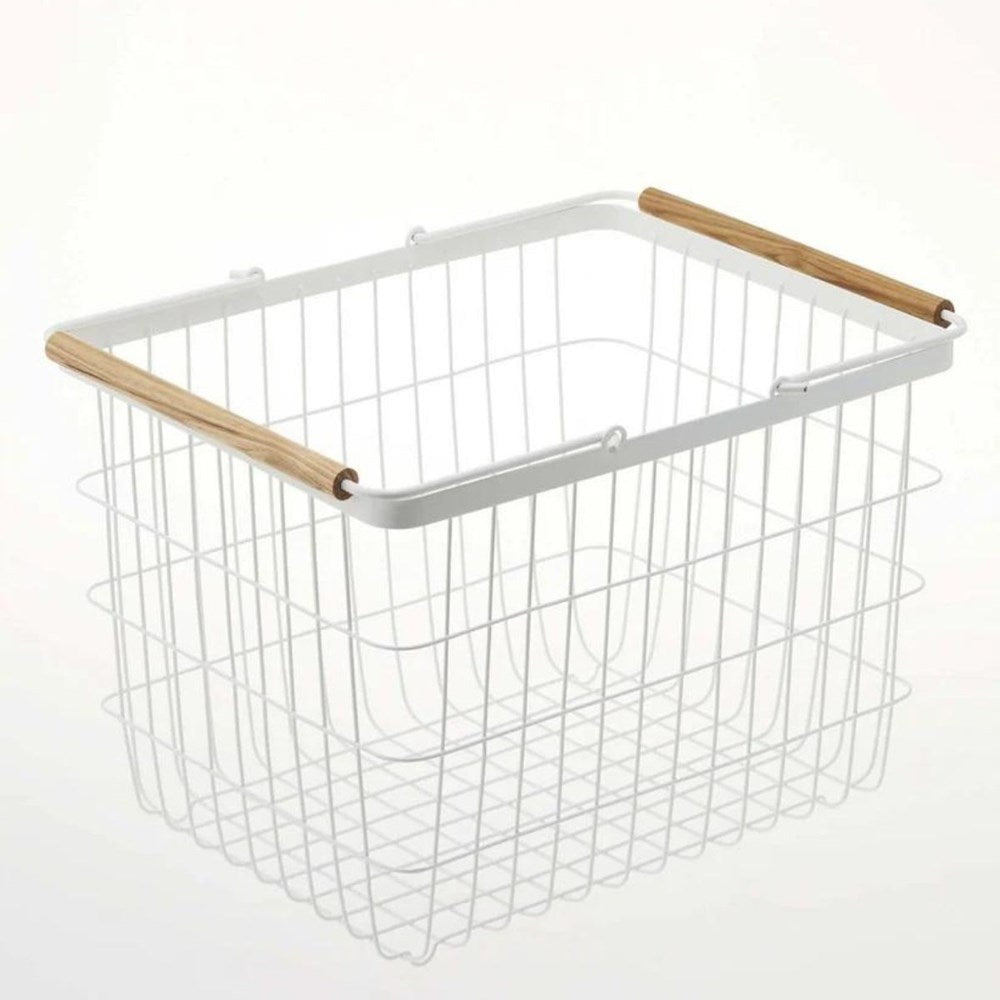 Yamazaki Tosca Laundry Basket White - Small