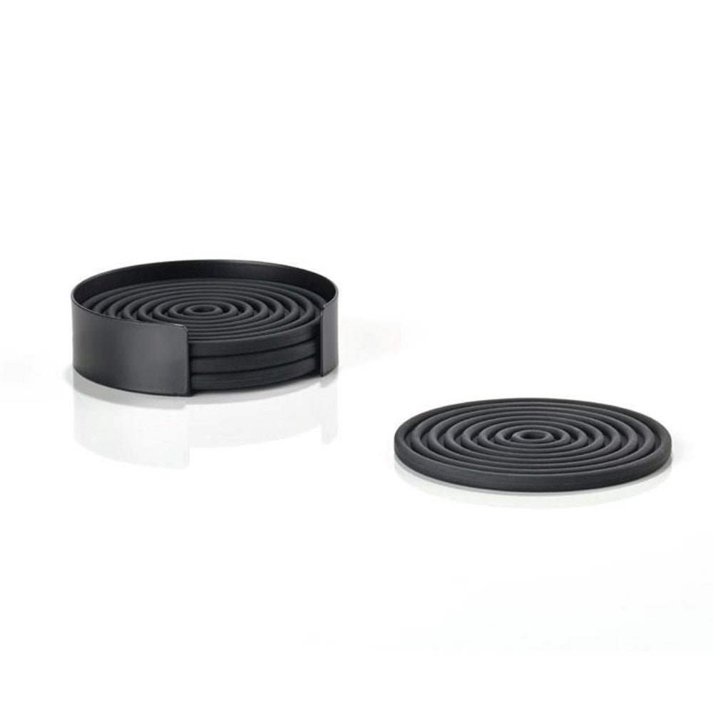 Zone Denmark Rocks Coasters with Holder - Set of 4 Zone Denmark