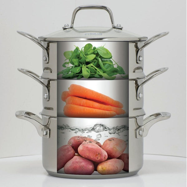 Pyrolux Pyrosteel Steamer Set - 18cm Pyrolux