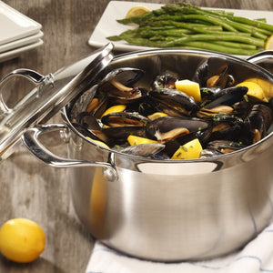 Swiss Diamond Premium Steel Casserole with Lid - 24cm / 6.2L Swiss Diamond